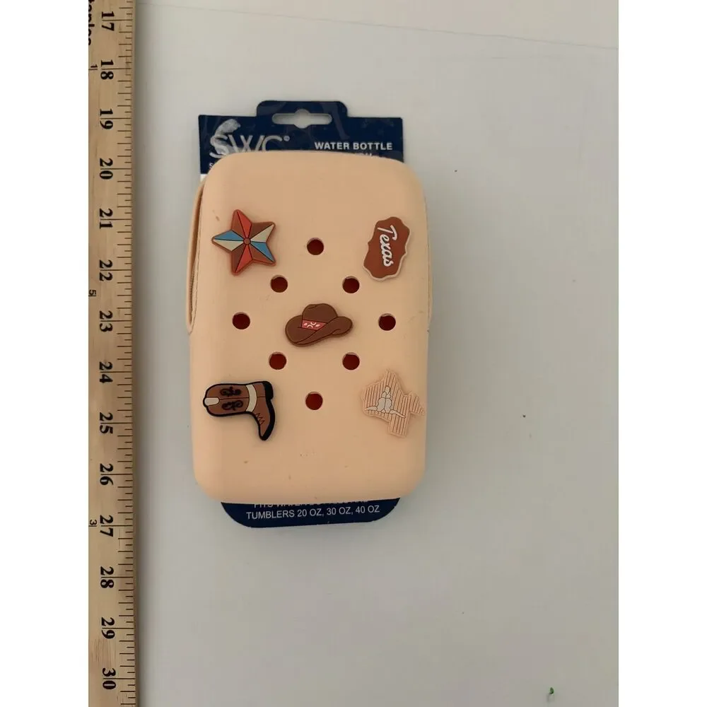 SWC water bottle pouch texas themed
